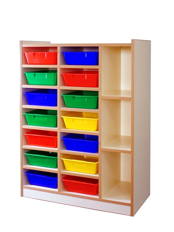 Mueble-estante-con-contenedor-de-plastico-multicolor